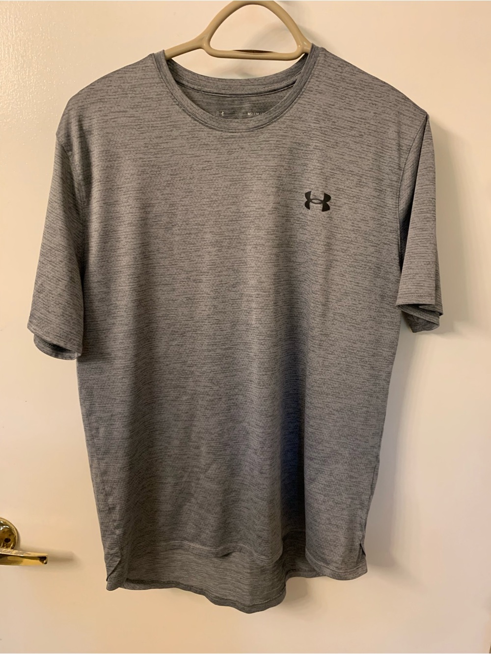 Under Armour Men’s Heather Gray Short-Sleeve Tech Tee